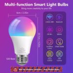 DAYBETTER Smart Light Bulbs, RGBCW Color Changing Smart Bulb Compatible with Ale... - Image 5