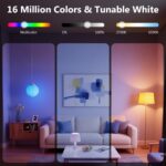 DAYBETTER Smart Light Bulbs, RGBCW Color Changing Smart Bulb Compatible with Ale... - Image 6