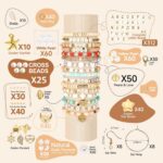Pizooro Clay Beads 3 Boxes Bracelet Making Kit, 10500pcs Beads for Jewelry Makin... - Image 5