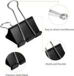 Amazon Basics Sturdy Binder Clips, Office Supplies, Small 0.75 in, Document Orga... - Image 6