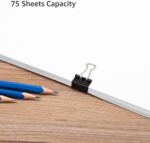 Amazon Basics Sturdy Binder Clips, Office Supplies, Small 0.75 in, Document Orga... - Image 7