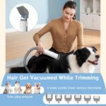 Dog Grooming Kit, Pet Grooming Vacuum with Pet Clipper Nail Grinder, Dog Hair Va... - Image 6