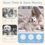 Dog Grooming Kit, Pet Grooming Vacuum with Pet Clipper Nail Grinder, Dog Hair Va... - Image 9