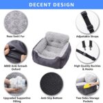 Oiilores Dog Car Seat for Small Dogs, Washable Pet Booster Car Seats with Clip-O... - Image 4