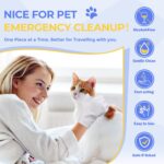 Pet Cleaning Glove Wipes for Dogs & Cats, Hypoallergenic Deodorizing Disposable ... - Image 6