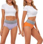 CULAYII High Waisted Underwear for Women Cotton No Muffin Top Full Coverage Brie... - Image 3