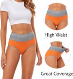 CULAYII High Waisted Underwear for Women Cotton No Muffin Top Full Coverage Brie... - Image 4