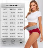 CULAYII High Waisted Underwear for Women Cotton No Muffin Top Full Coverage Brie... - Image 7