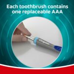 Colgate 360 Vibrate Deep Clean Battery Operated Toothbrush Pack, Soft with 1 AAA... - Image 9