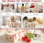 WRAPIX Anniversary Couple Gifts for Men Women - I Love You More Soft Fleece Thro... - Image 7