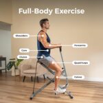 Sunny Health & Fitness Smart Row-N-Ride Glute & Leg Trainer, Foldable Squat Assi... - Image 3