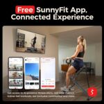 Sunny Health & Fitness Smart Row-N-Ride Glute & Leg Trainer, Foldable Squat Assi... - Image 4