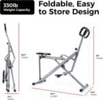 Sunny Health & Fitness Smart Row-N-Ride Glute & Leg Trainer, Foldable Squat Assi... - Image 7
