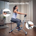 Sunny Health & Fitness Smart Row-N-Ride Glute & Leg Trainer, Foldable Squat Assi... - Image 8