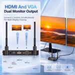 MpioLife Wireless HDMI Extender 5G - 4K Wireless HDMI/VGA Transmitter Receiver K... - Image 3