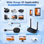 MpioLife Wireless HDMI Extender 5G - 4K Wireless HDMI/VGA Transmitter Receiver K... - Image 6
