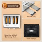 Mecity 4 Slice Toaster with Touch Screen Control, 4 Wide Slots, Stainless Steel ... - Image 5