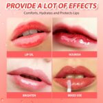 BANGFENG Big Brush Head Lip Glow Oil Plumping Tint, Tinted Lip Balm Transparent ... - Image 9