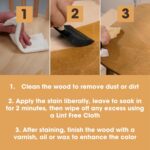 Furniture Clinic Wood Stain | Dark Oak | Water Based | Fast Drying, Low Odor, & ... - Image 9