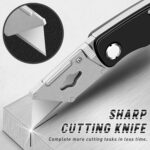 JETMORE 4 Pack Folding Utility Knife Box Cutter Mat Cutter with 10 Mat Cutter Bl... - Image 5