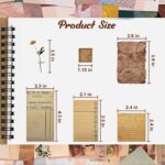 565 Pcs Vintage Scrapbook Paper Kit, Scrapbook Paper Supplies with Flowers Stick... - Image 8
