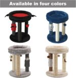 MECOOL 4in1 Small Cat Tree,Scratching Post with Tower Soft Bed, Sisal Carpet Jut... - Image 9