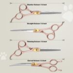 7.5‘’ Professional Dog Grooming Scissors Set 440C Stainless Steel Straight Thinn... - Image 9