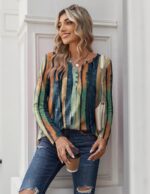Zeagoo Long Sleeve Shirts for Women Casual V Neck Fall Tops Dressy Summer Work B... - Image 7