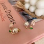 Gold Flower Earrings for Women Silver Statement Earrings Chunky Daisy Floral Sum... - Image 3