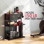 Home Gym Storage Shelf Stand Only, Adjustable Weight Rack for Dumbbells Plus Ext... - Image 3