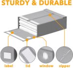 SpaceAid 4 Pack Bed Sheet Organizers and Storage, Foldable Organizer for Linen C... - Image 7