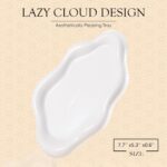 CCINPPY Ceramic Jewelry Tray Trinket Dish, Decorative Cloud Vanity Key Tray for ... - Image 3
