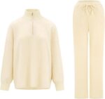 Paintcolors Womens 2 Piece Lounge Set Oversized Fall Knit Pajamas Long Sleeve To... - Image 4