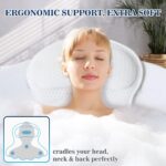 Bath Pillow Bathtub Pillow, Luxury Bath Pillows for Tub Neck and Back Support, B... - Image 3