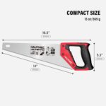HAUTMEC 14 Inch Hand Saw for Wood Cutting, 11 TPI Small Crosscut Wood Saws with ... - Image 9