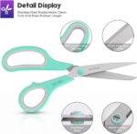 Scissors, iBayam 8" All Purpose Scissors Bulk 3-Pack, Ultra Sharp 2.5mm Thick Bl... - Image 4