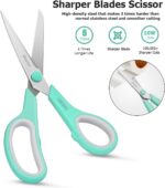 Scissors, iBayam 8" All Purpose Scissors Bulk 3-Pack, Ultra Sharp 2.5mm Thick Bl... - Image 5