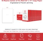 Staples TRU RED Copy & Printer Paper, 8.5 x 11, 20 lb, 92 Bright, 5,000 Sheets/C... - Image 8