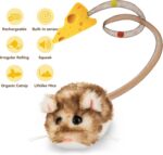 Migipaws Interactive MigiMouse Cat Toy 360° Rolling & Spin with Mesh Plastic Tai... - Image 6