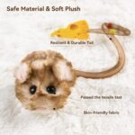Migipaws Interactive MigiMouse Cat Toy 360° Rolling & Spin with Mesh Plastic Tai... - Image 7