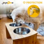 Elevated Dog Bowls, Bamboo Raised Dog Bowl for Large Dogs & Medium Dogs, with 2 ... - Image 5