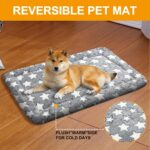 Washable Dog Bed Plush Orthopedic Outdoor Crate Mat with Non-Slip Bottom,Luxe So... - Image 6