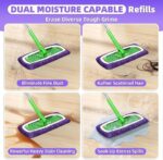 Microfiber Mop Pads - 4 Pack Reusable Washable Refills for Wet & Dry Floor Clean... - Image 6