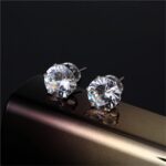 Generic Hypoallergenic Earrings for Sensitive Ears Sparkling Heart/Round Cut Bir... - Image 5