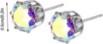 Generic Hypoallergenic Earrings for Sensitive Ears Sparkling Heart/Round Cut Bir... - Image 6