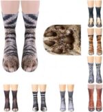 NDLBS Funny Christmas Gifts Novelty 3D Animal Paw Socks Stocking Stuffers for Ad... - Image 7