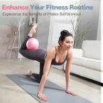 kisnbld Small Exercise Ball, 9 Inch Mini Pilates Ball, Anti Burst and Slip Resis... - Image 5