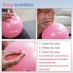 kisnbld Small Exercise Ball, 9 Inch Mini Pilates Ball, Anti Burst and Slip Resis... - Image 7