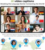 BEARTAIN NE20 Earbuds, 2025 New NE20 AI Translation Earbuds in Real Time, Langua... - Image 5