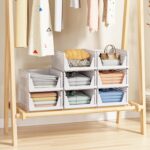 5 Pack Stackable Closet Storage Basket - Stackable Storage Bins, Multifunctional... - Image 6